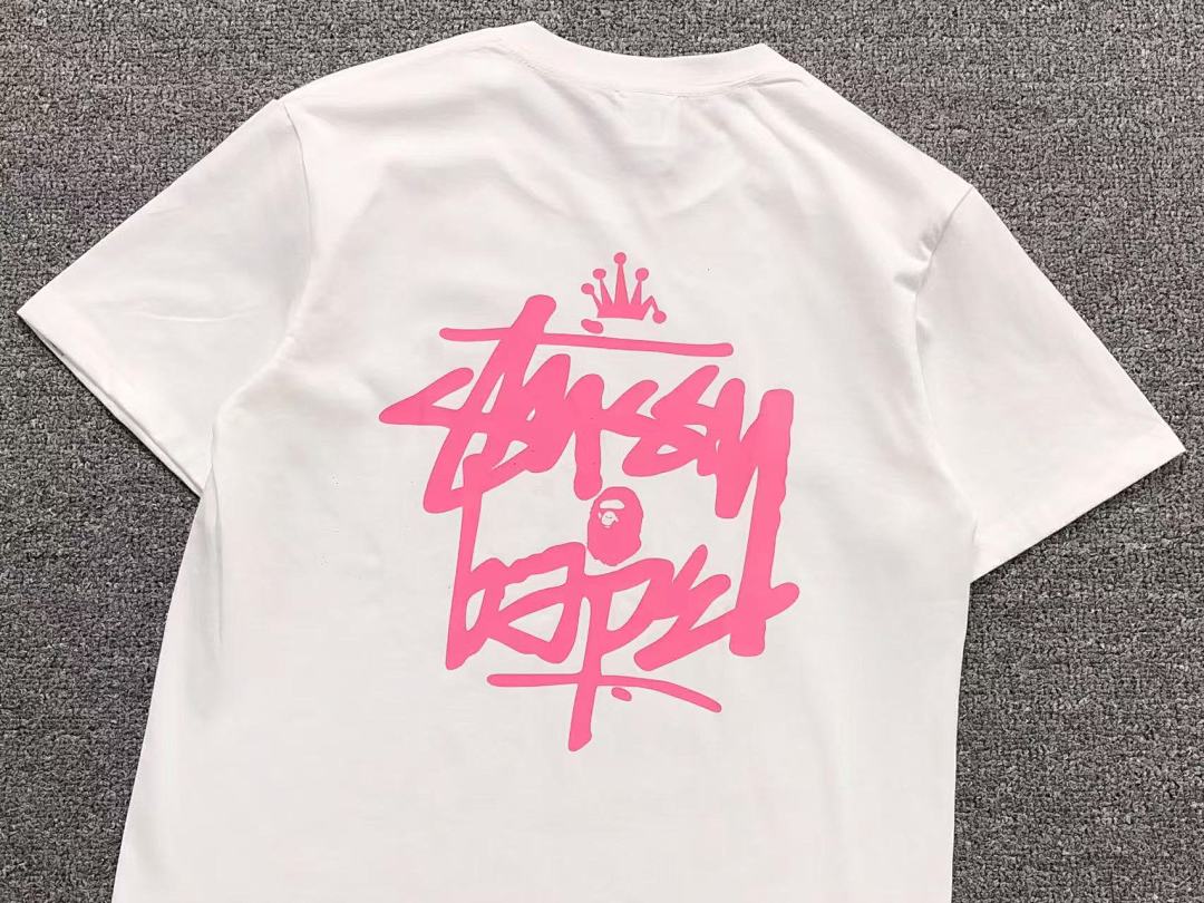 Bape 79 BAPE STUSSY T-SHIRT 411183342 (Im 170Cm 57Kg I Wear Size S In The Phot) - Image 27