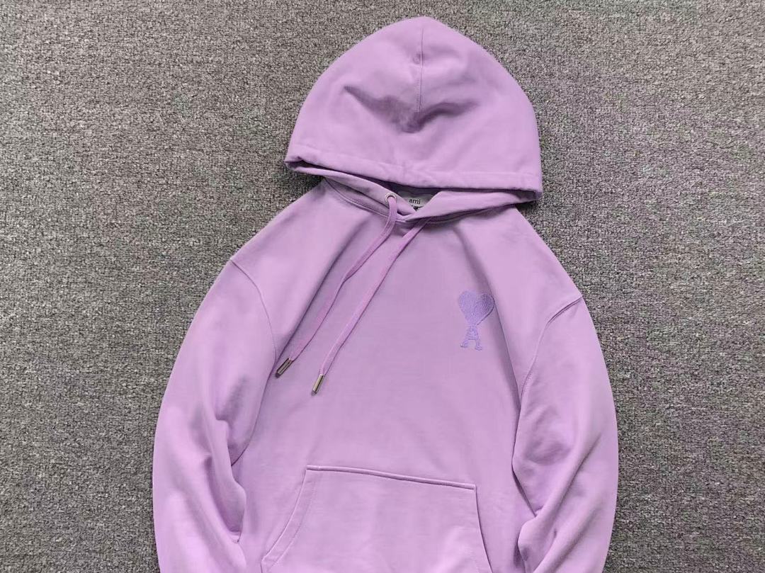 AMI 158 AMI HOODIE 3201081417 (Im 170Cm 60Kg I Wear Size S In The Phot) - Image 12