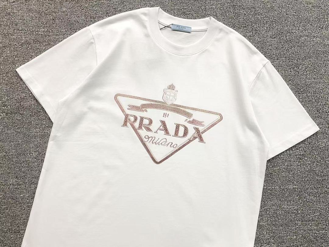 Prada 128 P⭐A⭐A T-SHIRT 3203054621 (Im 170Cm 60Kg I Wear Size S In The Phot) - Image 9