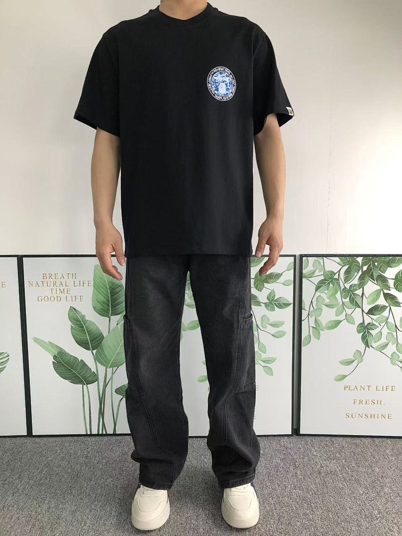 Bape 78 BAPE STUSSY T-SHIRT 411181642 (Im 170Cm 57Kg I Wear Size S In The Phot) - Image 3