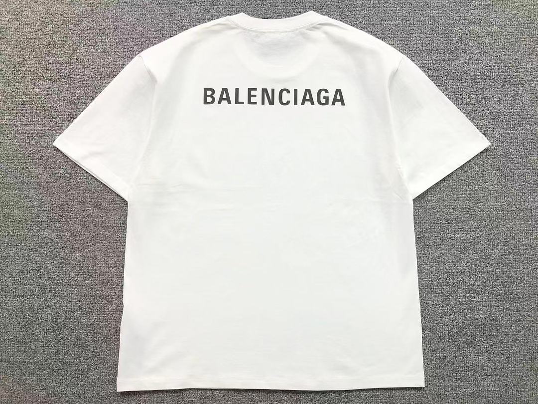 Balenciaga 113 B⭐L⭐⭐⭐IA⭐A T-SHIRT 5207270370 (Im 170Cm 60Kg I Wear Size 2XL In The Phot) - Image 5