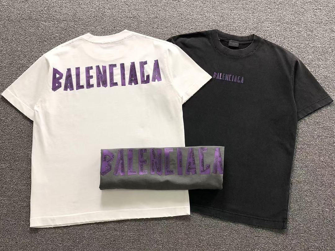 Balenciaga 128 B⭐L⭐⭐⭐IA⭐A T-SHIRT 3205070521 (Im 170Cm 60Kg I Wear Size L In The Phot) - Image 5