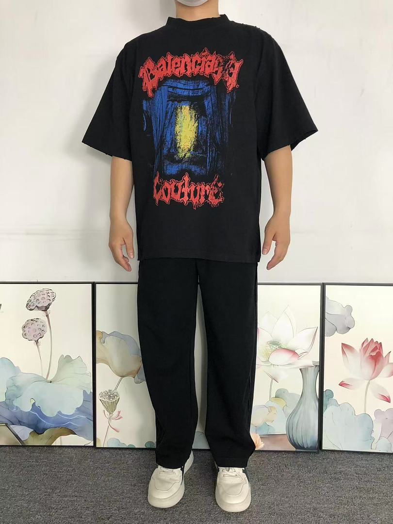 Balenciaga 128 B⭐L⭐⭐⭐IA⭐A T-SHIRT 42042405163 (Im 170Cm 60Kg I Wear Size XS In The Phot) - Image 3
