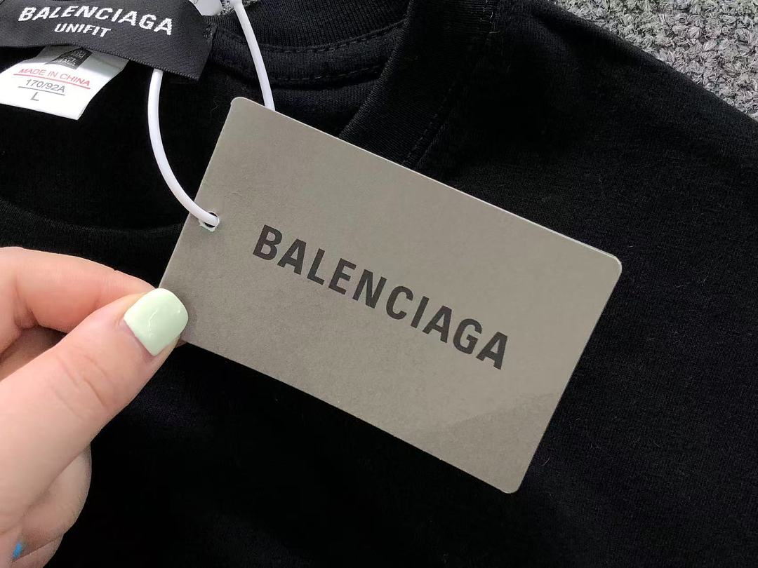 Balenciaga 115 B⭐L⭐⭐⭐IA⭐A T-SHIRT 22051318172 (Im 170Cm 60Kg I Wear Size L In The Phot) - Image 16
