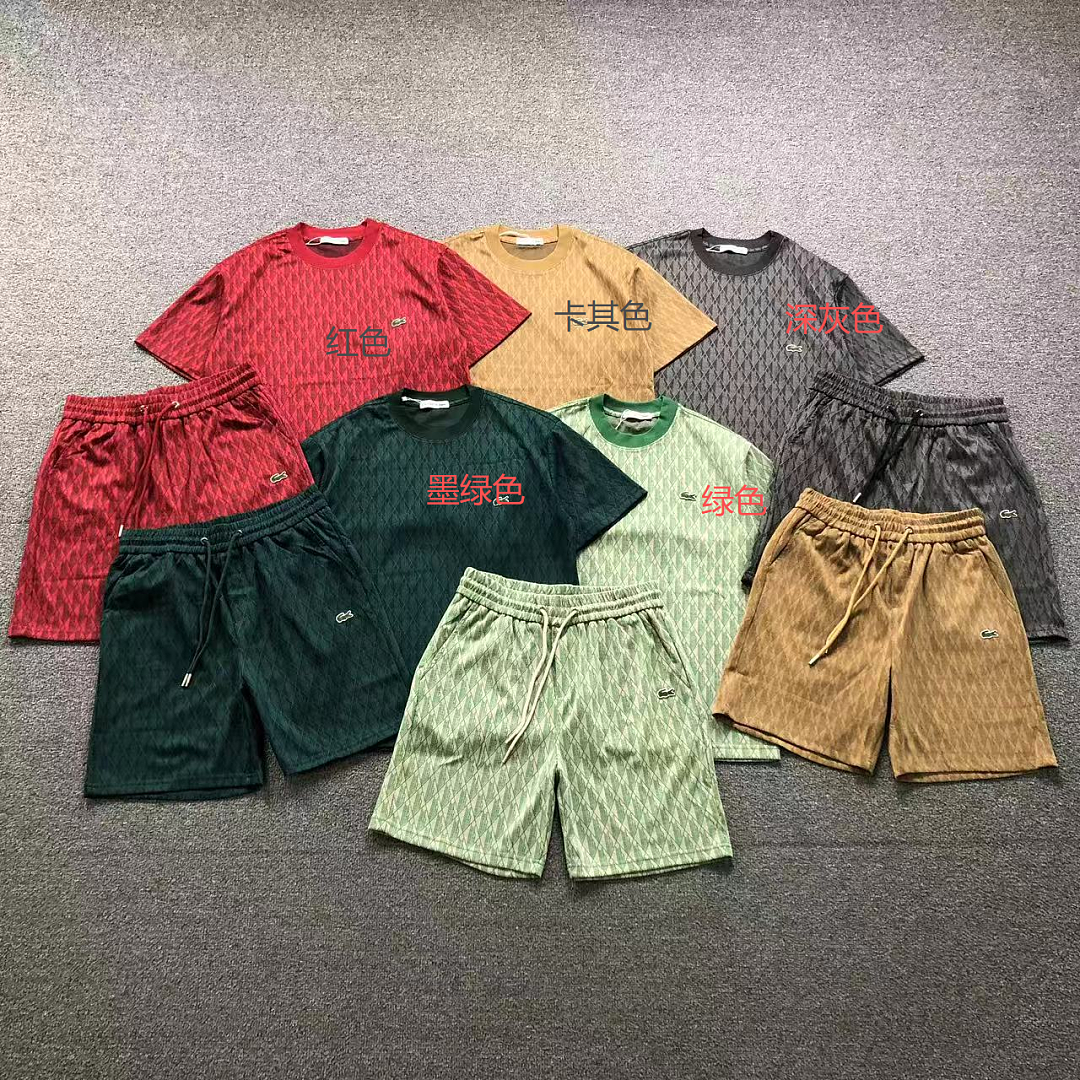 Unbranded 168 LACOSTE T-SHIRT SHORTS 3206101620 (Im 170Cm 60Kg I Wear Size L In The Phot) - Image 2