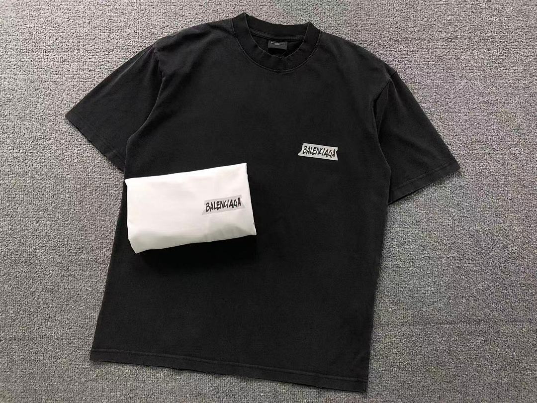 Balenciaga 125 B⭐L⭐⭐⭐IA⭐A T-SHIRT 3203242421 (Im 170Cm 60Kg I Wear Size S In The Phot) - Image 13