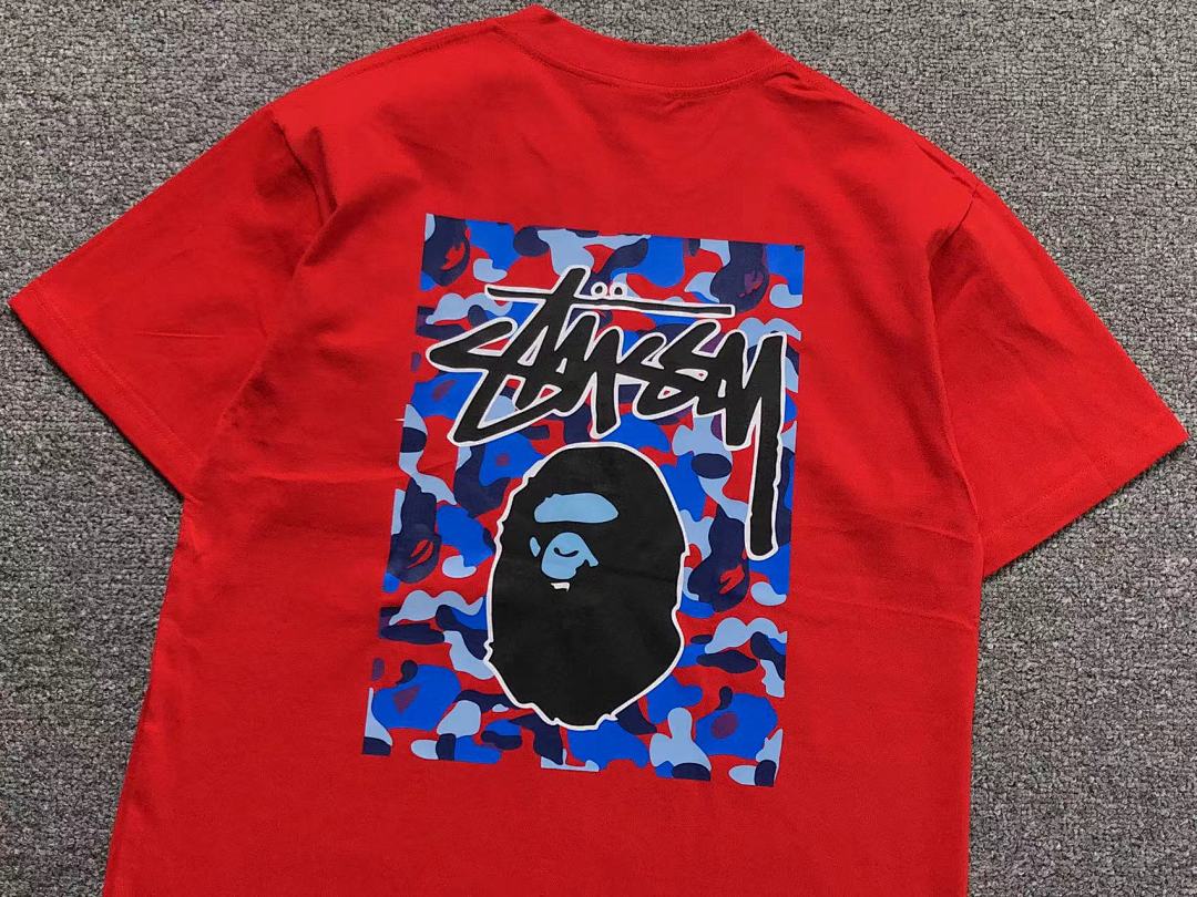 Bape 78 BAPE STUSSY T-SHIRT 1102090442 (Im 170Cm 55Kg I Wear Size S In The Phot) - Image 14