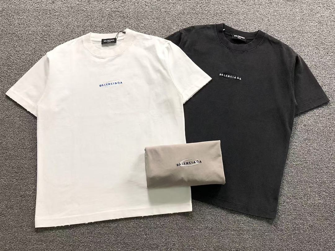 Balenciaga 125 B⭐L⭐⭐⭐IA⭐A T-SHIRT 5208240481 (Im 170Cm 60Kg I Wear Size S In The Phot) - Image 5