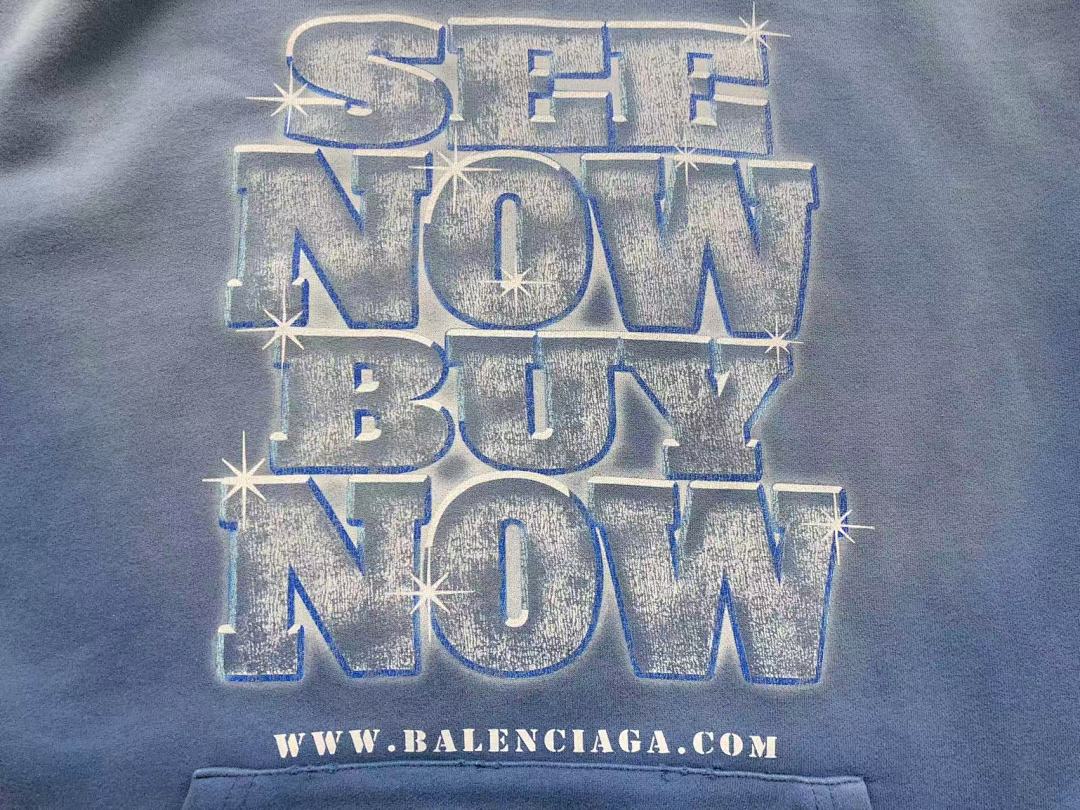 Balenciaga 255 B⭐L⭐⭐⭐IA⭐A HOODIE 5101184136 (Im 170Cm 60Kg I Wear Size M In The Phot) - Image 8
