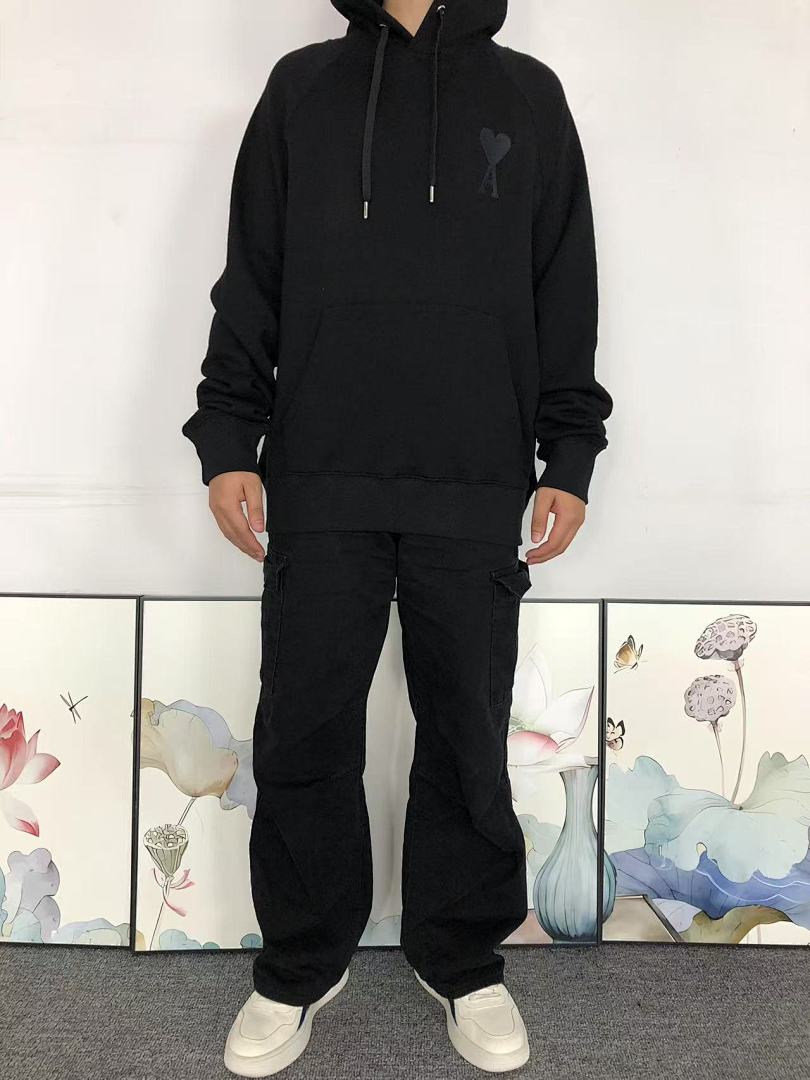 AMI 118 AMI HOODIE 57281488 (Im 170Cm 60Kg I Wear Size M In The Phot) - Image 4