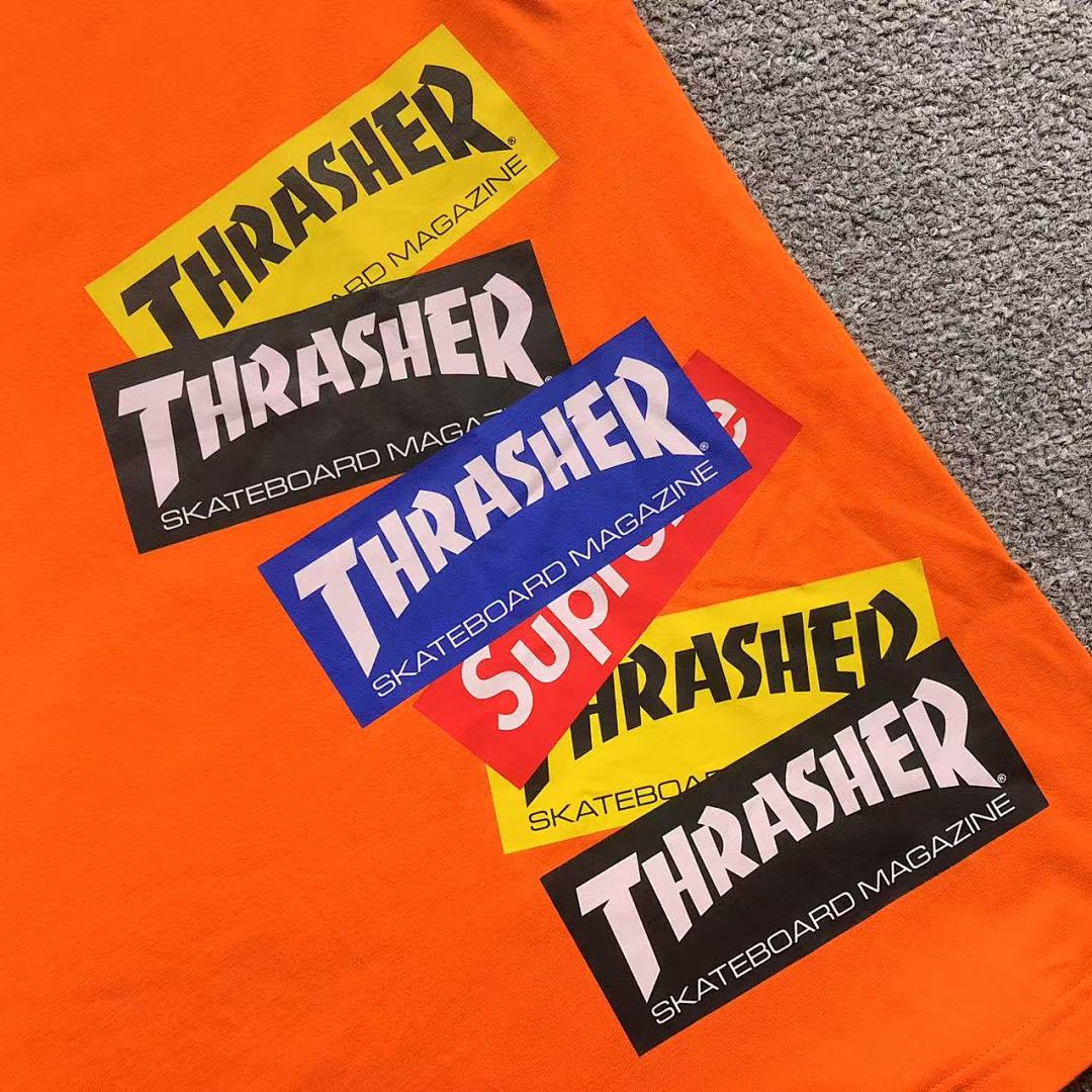 Supreme 108 S⭐⭐R⭐⭐E THRASHER LONG SLEEVED 1111050302 (Im 170Cm 60Kg I Wear Size L In The Phot) - Image 13