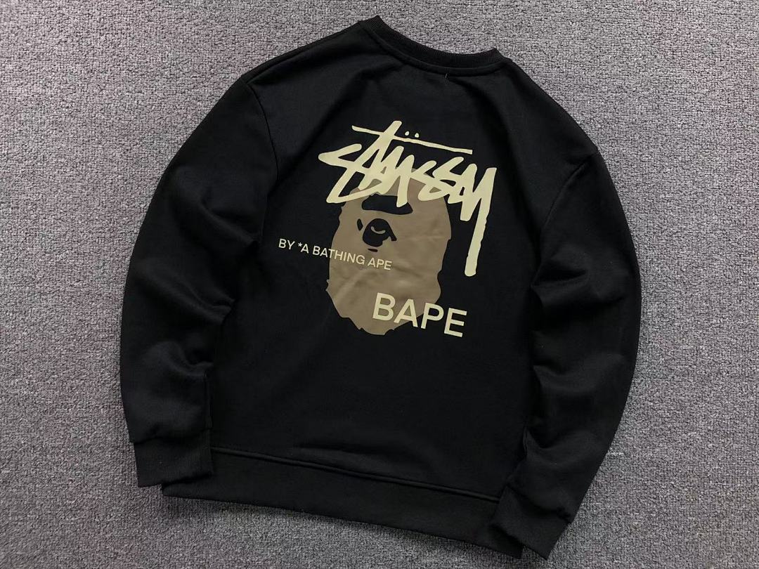Bape 125 BAPE STUSSY HOODIE 4111281117 (Im 170Cm 55Kg I Wear Size S In The Phot) - Image 14