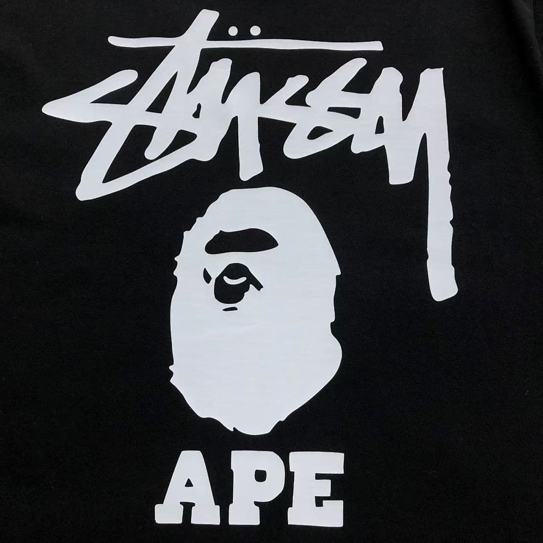 Bape 79 BAPE STUSSY T-SHIRT 411182242 (Im 170Cm 57Kg I Wear Size S In The Phot) - Image 10