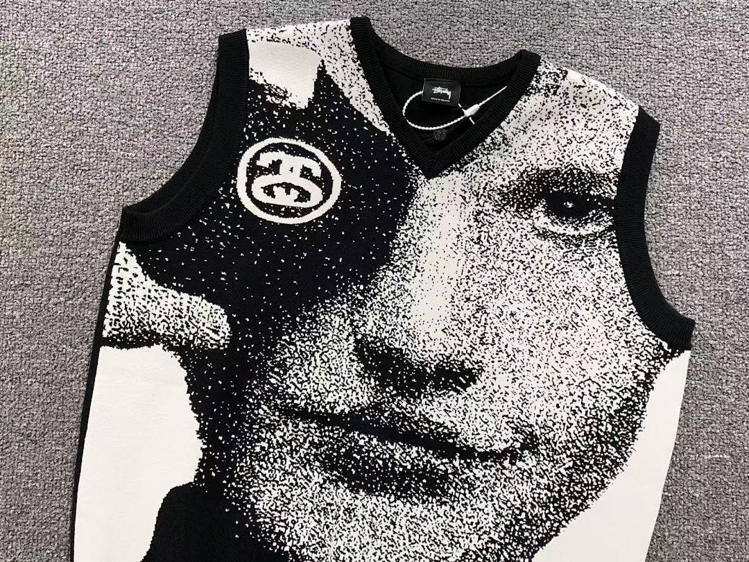 Stussy 185 STUSSY VEST 21111218001 (Im 170Cm 60Kg I Wear Size M In The Phot) - Image 7