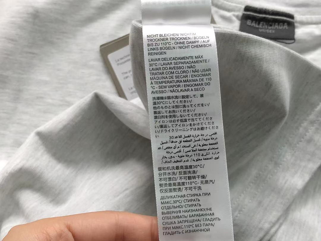 Balenciaga 125 B⭐L⭐⭐⭐IA⭐A T-SHIRT 42042409163 (Im 170Cm 60Kg I Wear Size XS In The Phot) - Image 18