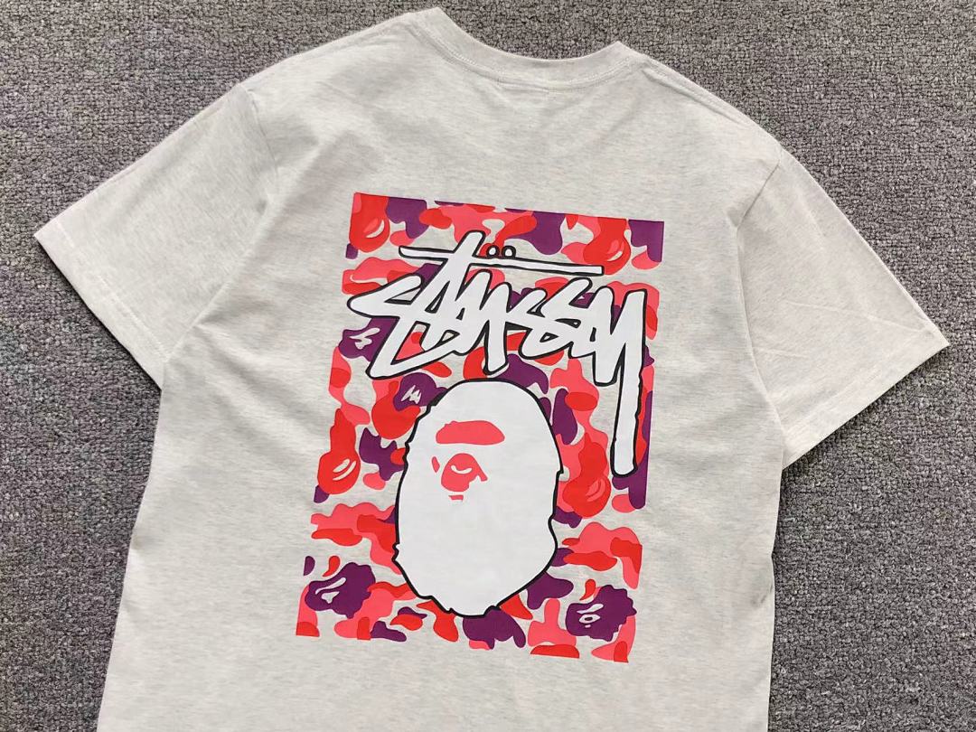 Bape 78 BAPE STUSSY T-SHIRT 1102090442 (Im 170Cm 55Kg I Wear Size S In The Phot) - Image 32