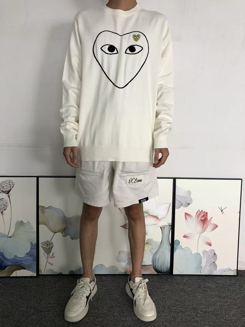 Unbranded 235 CDG SWEATER 2208192501 (Im 170Cm 60Kg I Wear Size 2XL In The Phot) - Image 3