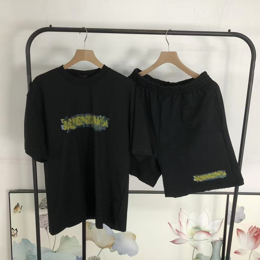 Balenciaga SHORTS 158 B⭐L⭐⭐⭐IA⭐A T-SHIRT - Image 37