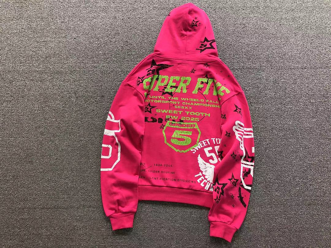 Sp5der 185 SP5DER HOODIE 22081304125 (Im 170Cm 60Kg I Wear Size S In The Phot) - Image 9