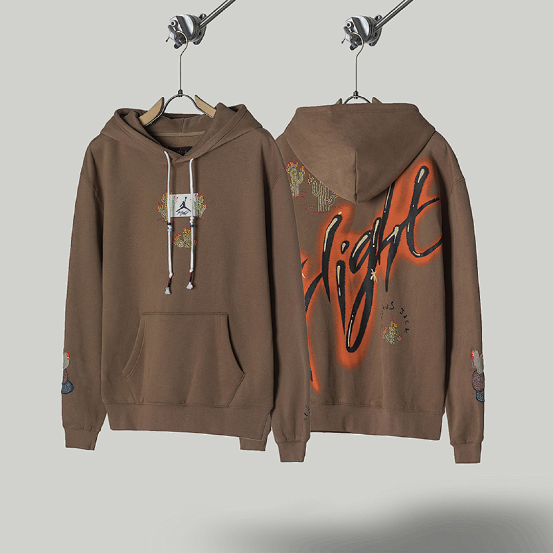 Air Jordan TROUSERS 129 TRAVIS SCOTT CACTUS JACK × A⭐R J⭐R⭐AN HOODIE - Image 39