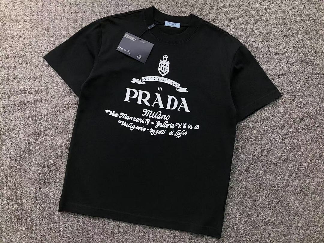 Prada 108 P⭐A⭐A T-SHIRT 411132421 (Im 170Cm 57Kg I Wear Size M In The Phot) - Image 8