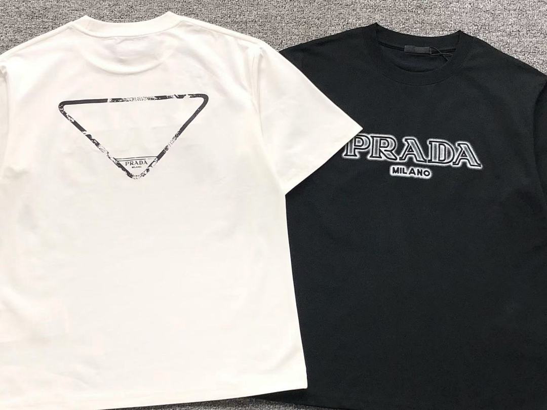 Prada 108 P⭐A⭐A T-SHIRT 311212303 (Im 170Cm 57Kg I Wear Size S In The Phot) - Image 6