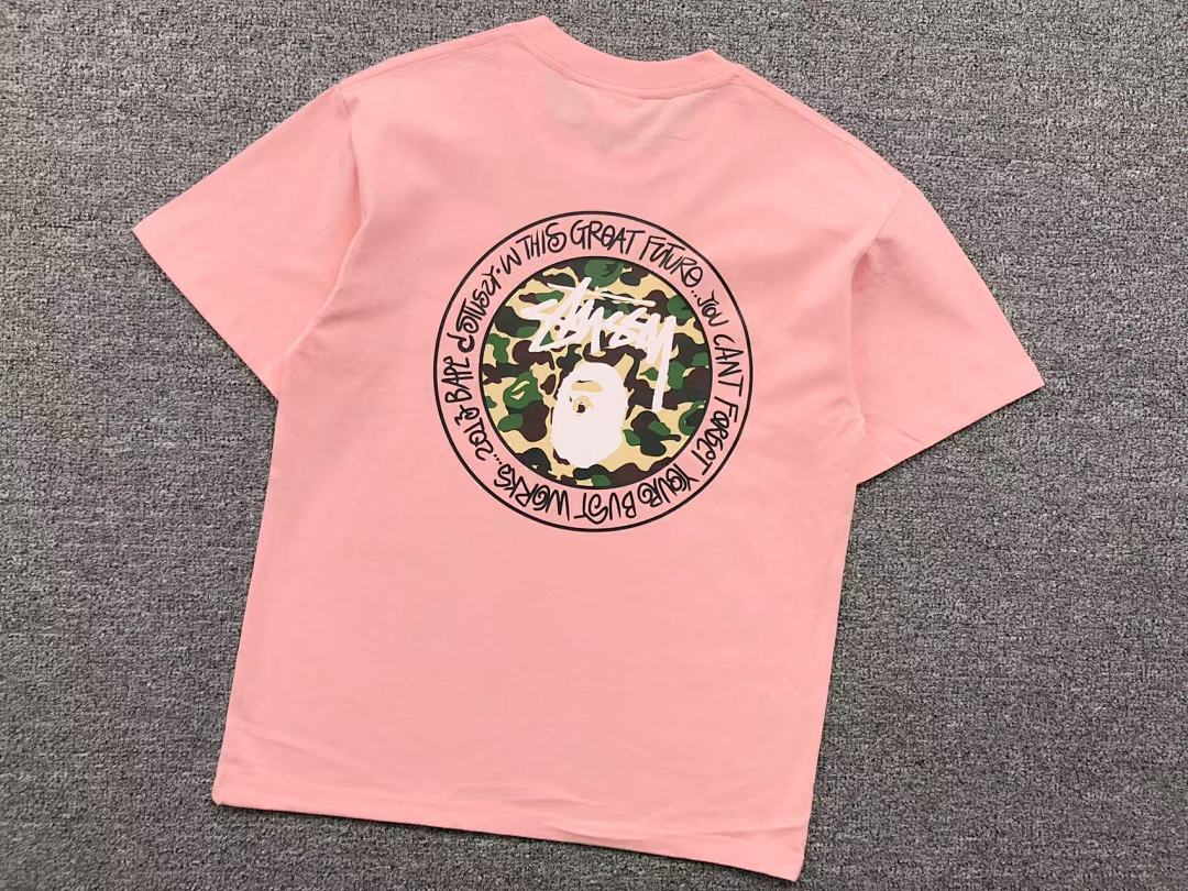Bape 78 BAPE STUSSY T-SHIRT 411183242 (Im 170Cm 57Kg I Wear Size S In The Phot) - Image 16