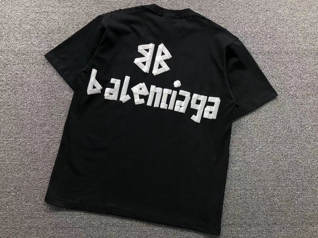 Balenciaga 118 B⭐L⭐⭐⭐IA⭐A T-SHIRT 4104070221 (Im 170Cm 60Kg I Wear Size M In The Phot) - Image 8
