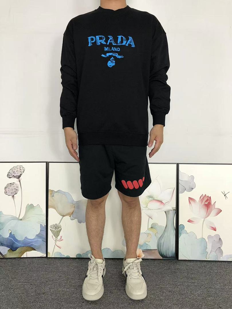 Prada 128 P⭐A⭐A HOODIE 59280881 (Im 170Cm 60Kg I Wear Size S In The Phot) - Image 3