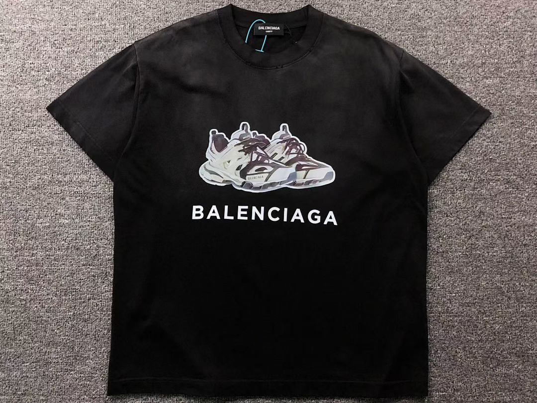 Balenciaga 128 B⭐L⭐⭐⭐IA⭐A T-SHIRT 213041221 (Im 170Cm 55Kg I Wear Size L In The Phot) - Image 7
