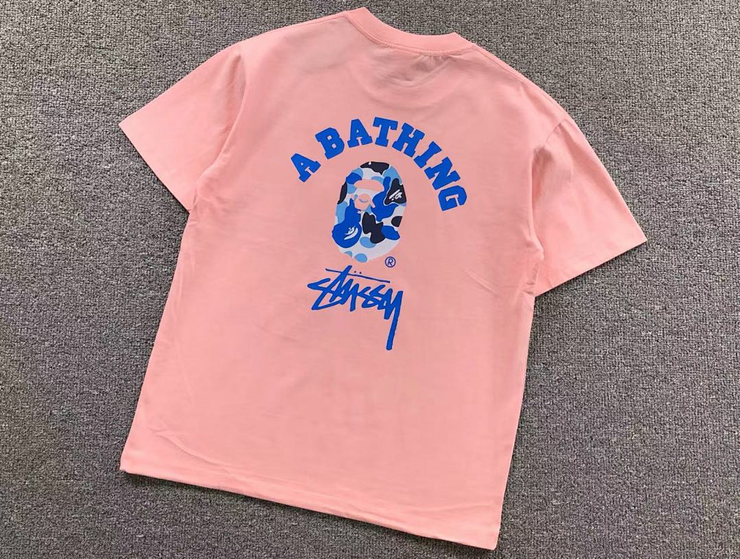 Bape 78 BAPE STUSSY T-SHIRT 1102101042 (Im 170Cm 57Kg I Wear Size S In The Phot) - Image 11