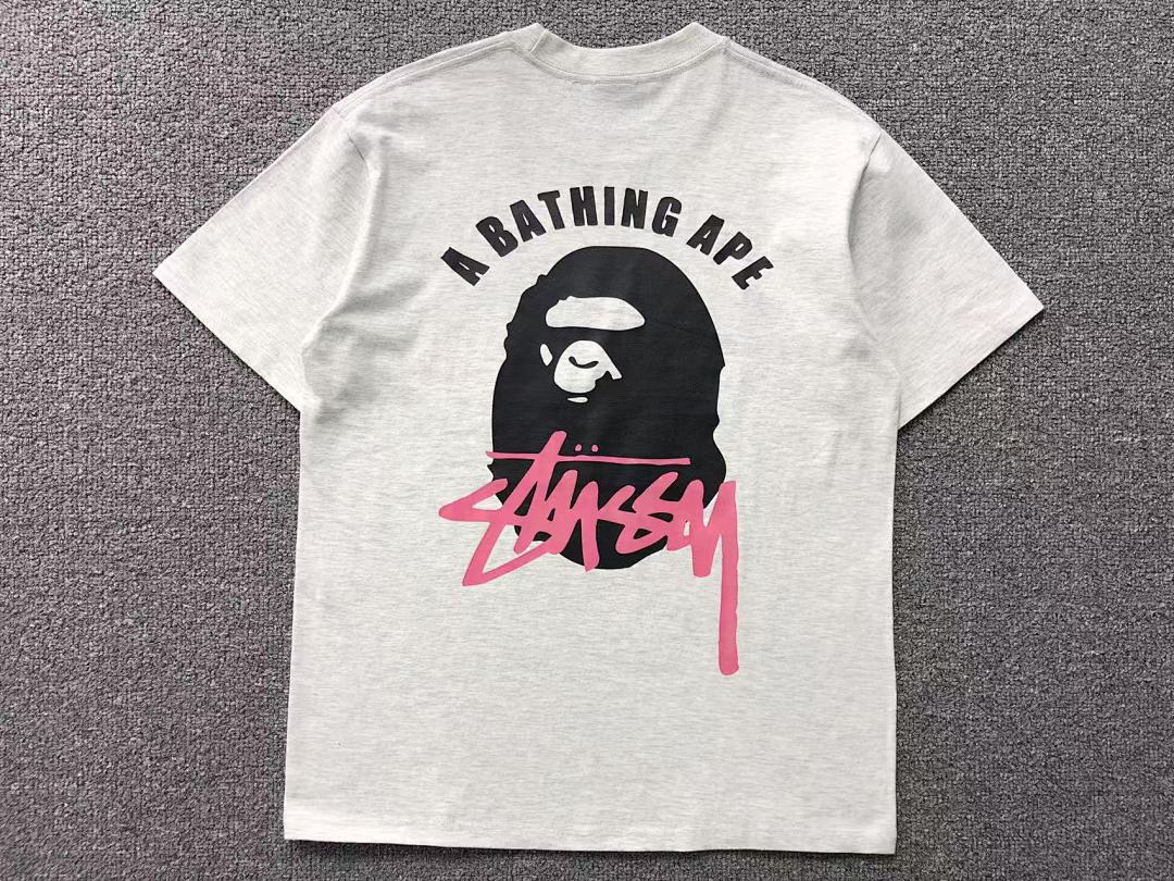 Bape 85 STUSSY BAPE T-SHIRT 3104151931 (Im 170Cm 60Kg I Wear Size S In The Phot) - Image 10