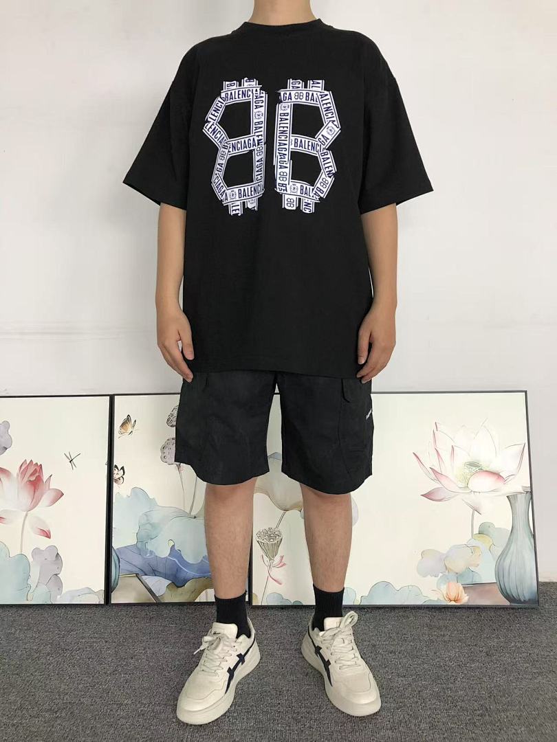 Balenciaga 108 B⭐L⭐⭐⭐IA⭐A T-HIRT 41081918133 (Im 170Cm 60Kg I Wear Size XL In The Phot) - Image 3