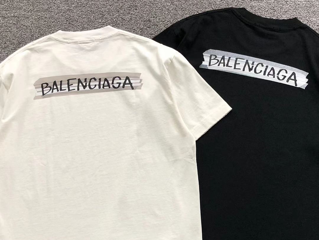 Balenciaga 125 B⭐L⭐⭐⭐IA⭐A T-SHIRT 3204303121 (Im 170Cm 60Kg I Wear Size M In The Phot) - Image 6