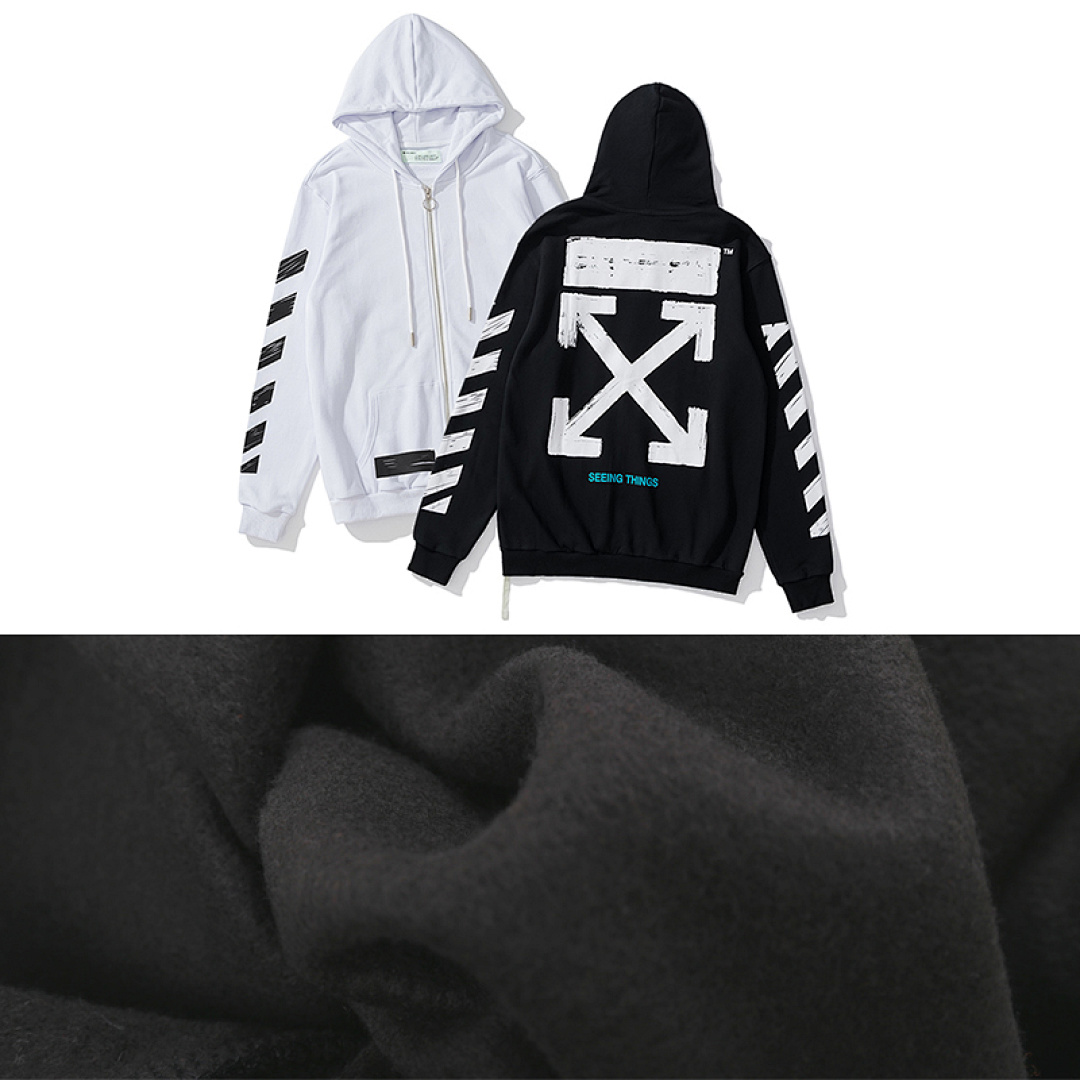Off-White 118 OFF-WHITE (WHITE HOODIE) - Image 3