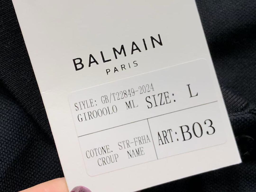 Unbranded 175 BALMAIN POLO 2201153101 (Im 170Cm 60Kg I Wear Size L In The Phot) - Image 18