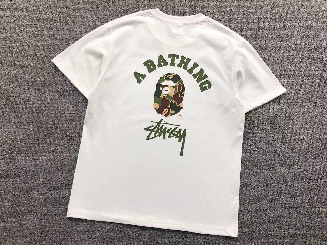 Bape 78 BAPE STUSSY T-SHIRT 411182442 (Im 170Cm 57Kg I Wear Size S In The Phot) - Image 7