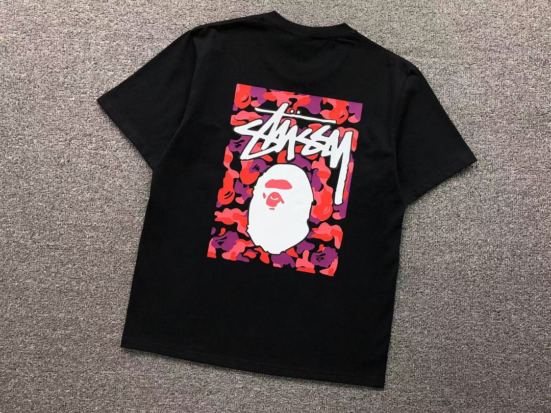 Bape 79 BAPE STUSSY T-SHIRT 411183542 (Im 170Cm 57Kg I Wear Size S In The Phot) - Image 34