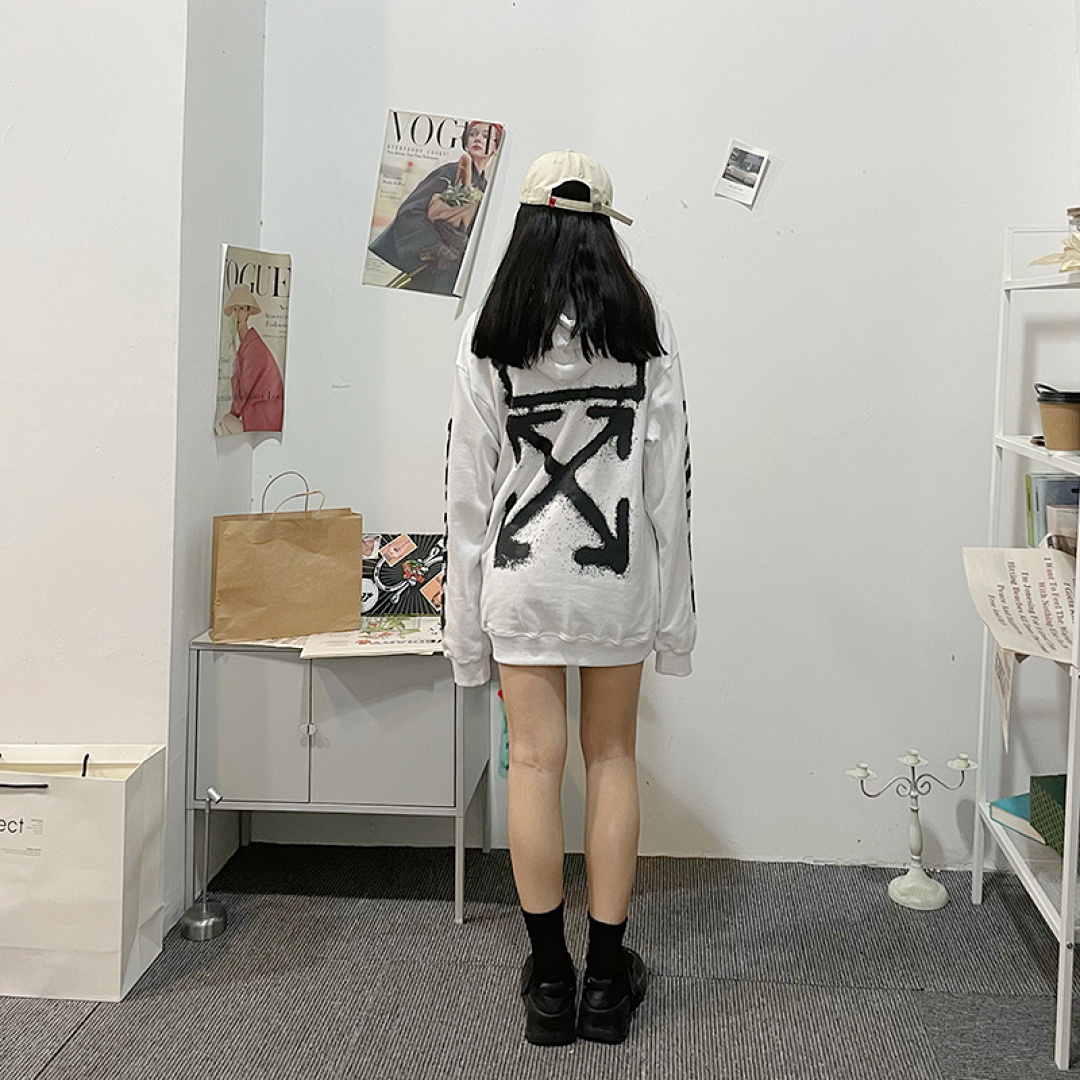 Off-White 109 OFF-WHITE (WHITE HOODIE) - Image 49
