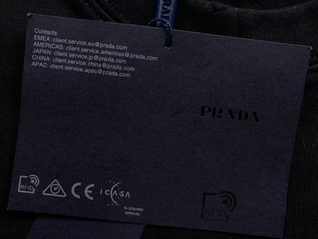 Prada 168 P⭐A⭐A T-SHIRT 22032008001 (Im 170Cm 60Kg I Wear Size S In The Phot) - Image 16