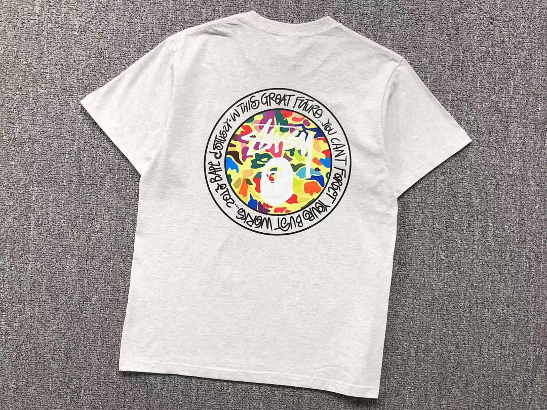 Bape 78 BAPE STUSSY T-SHIRT 1102090842 (Im 170Cm 55Kg I Wear Size S In The Phot) - Image 16