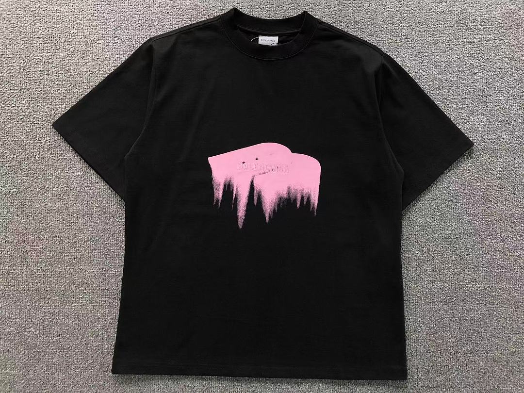 Balenciaga 125 B⭐L⭐⭐⭐IA⭐A T-SHIRT 42060510163 (Im 170Cm 60Kg I Wear Size XS In The Phot) - Image 5