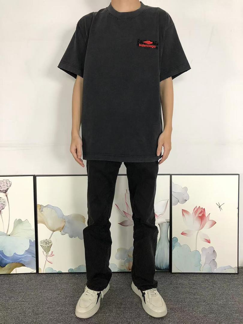Balenciaga 128 B⭐L⭐⭐⭐IA⭐A T-SHIRT 3205070621 (Im 170Cm 60Kg I Wear Size L In The Phot) - Image 3