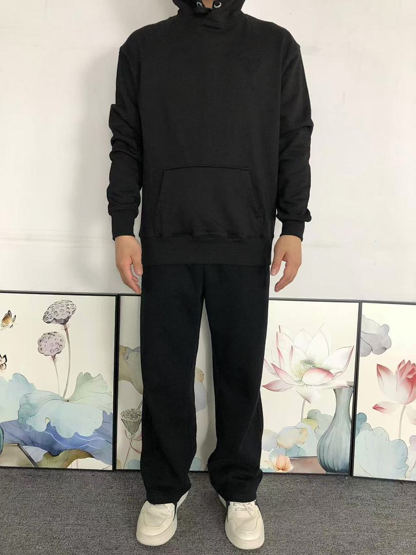 AMI 158 AMI HOODIE 3201081417 (Im 170Cm 60Kg I Wear Size S In The Phot) - Image 3