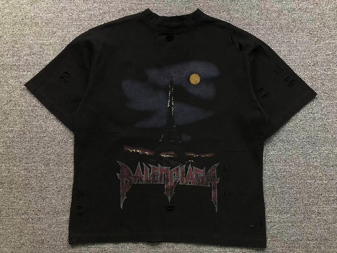 Balenciaga 135 B⭐L⭐⭐⭐IA⭐A T-SHIRT 42041314163 (Im 170Cm 60Kg I Wear Size XS In The Phot) - Image 5