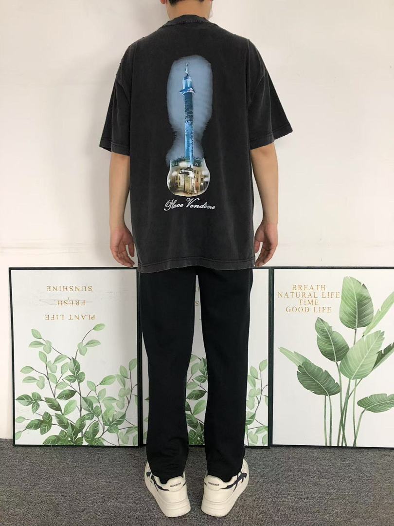 Balenciaga 128 B⭐L⭐⭐⭐IA⭐A T-SHIRT 213042021 (Im 170Cm 55Kg I Wear Size L In The Phot) - Image 4