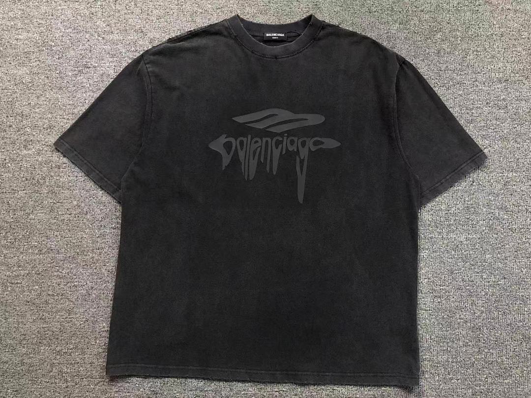 Balenciaga 98 B⭐L⭐⭐⭐IA⭐A T-SHIRT 5212207136 (Im 170Cm 60Kg I Wear Size M In The Phot) - Image 5