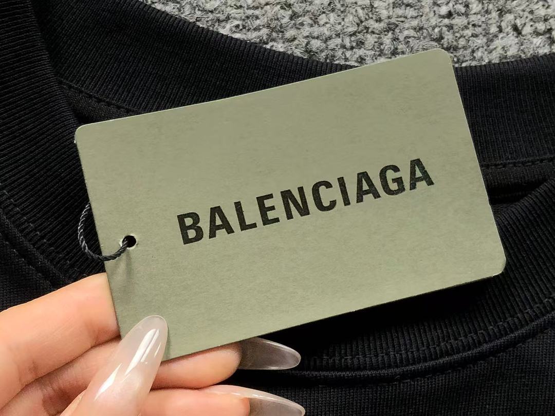 Balenciaga 118 B⭐L⭐⭐⭐IA⭐A T-SHIRT 125131560 (Im 170Cm 60Kg I Wear Size S In The Phot) - Image 14