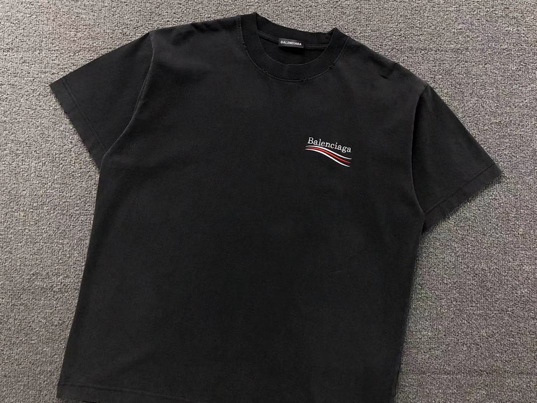 Balenciaga 118 B⭐L⭐⭐⭐IA⭐A T-SHIRT 42013113133 (Im 170Cm 60Kg I Wear Size 2XL In The Phot) - Image 17