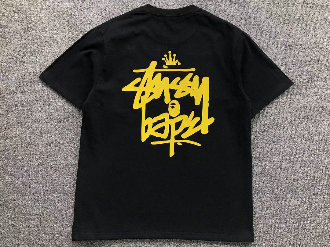 Bape 79 BAPE STUSSY T-SHIRT 411183342 (Im 170Cm 57Kg I Wear Size S In The Phot) - Image 8